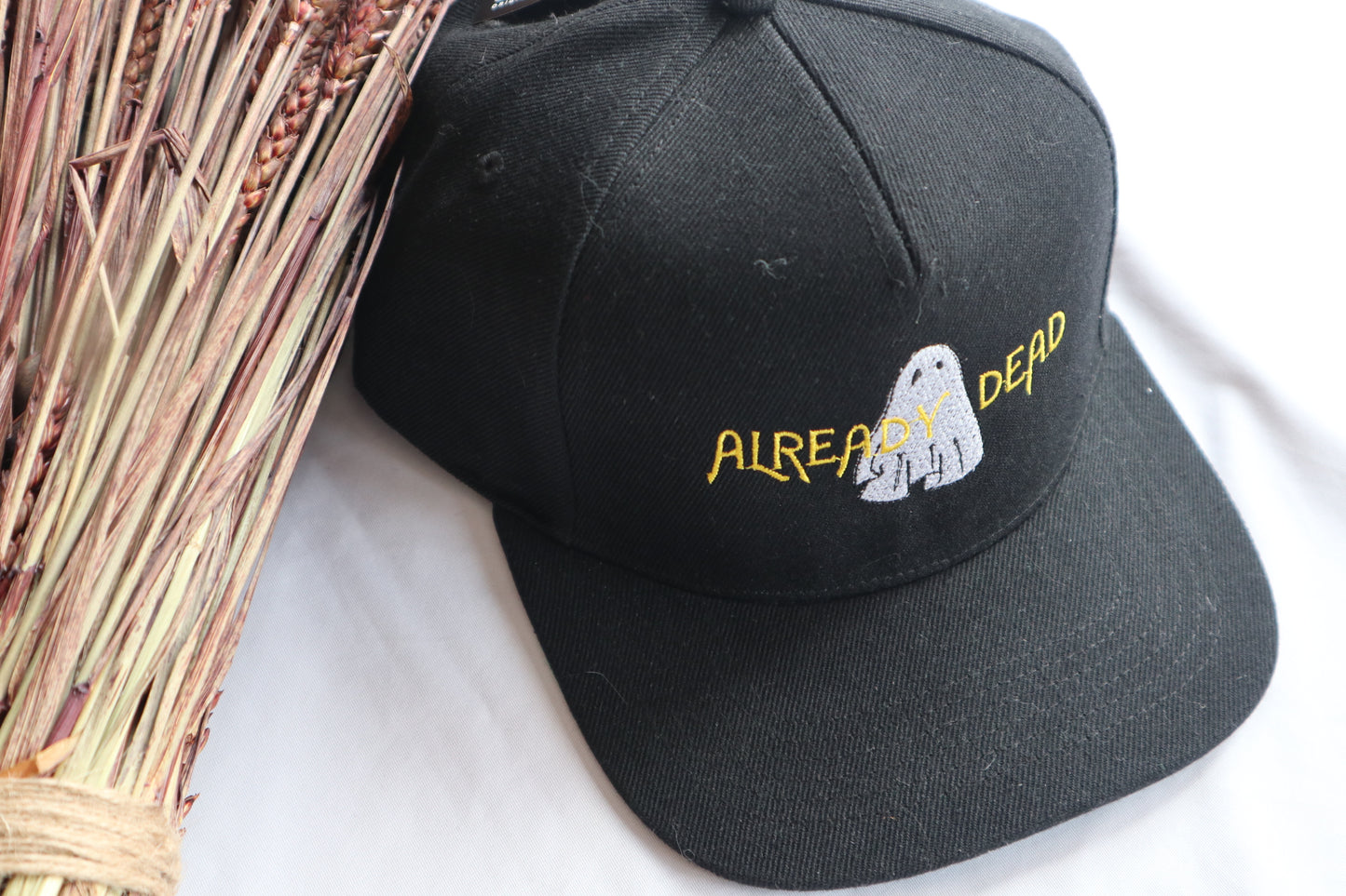 Already Dead Ghost Snapback Cap | Alternative Embroidered Cap