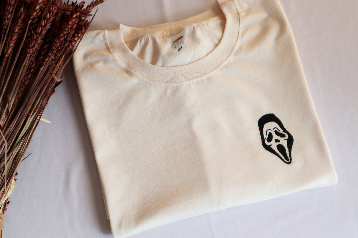 Scream Embroidered Horror T-Shirt