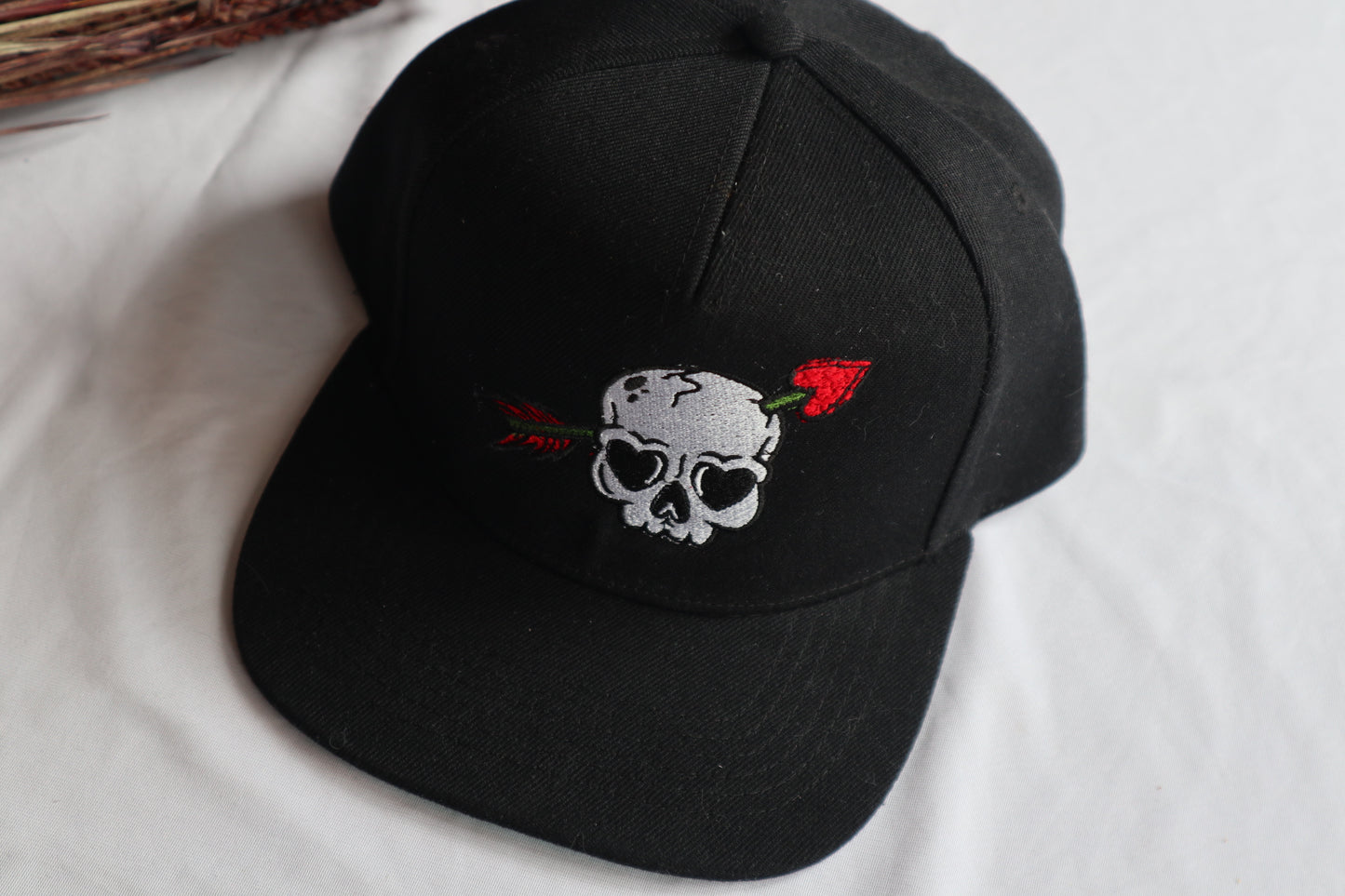 Skull Snapback Cap | Alternative Embroidered Cap