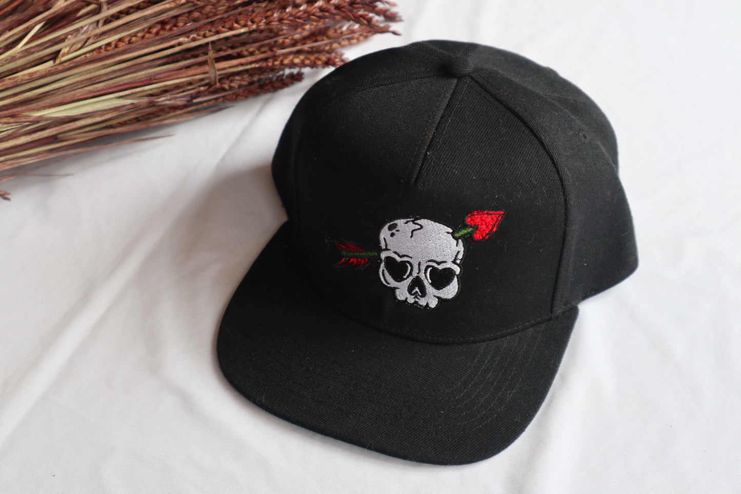 Skull Snapback Cap | Alternative Embroidered Cap