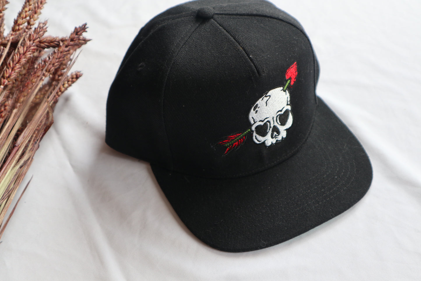 Skull Snapback Cap | Alternative Embroidered Cap