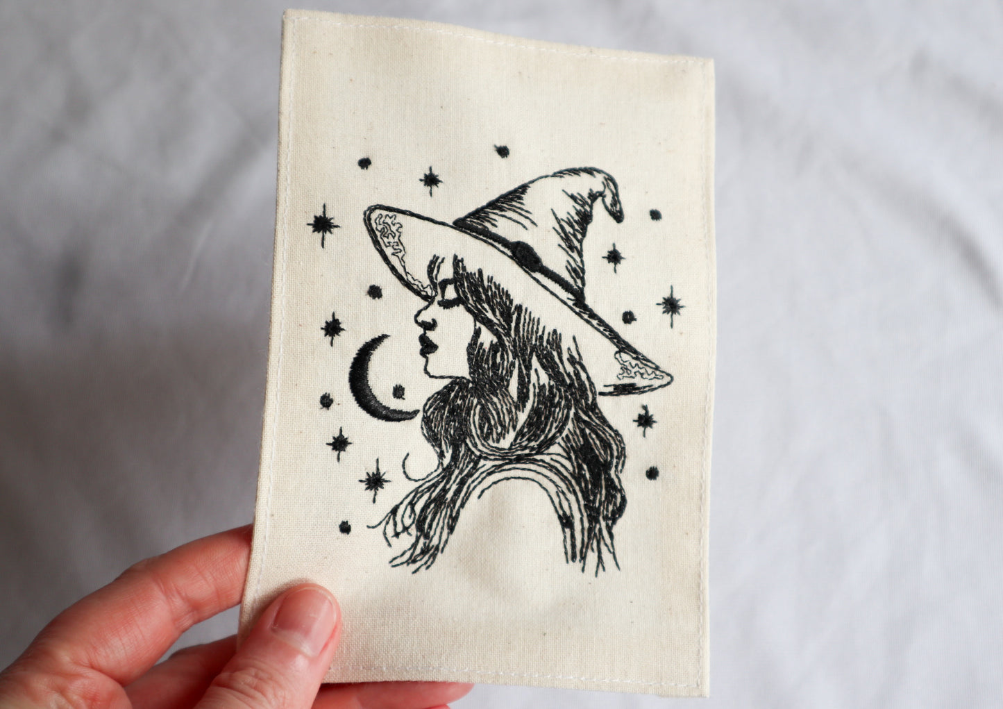 Witch Embroidered Art
