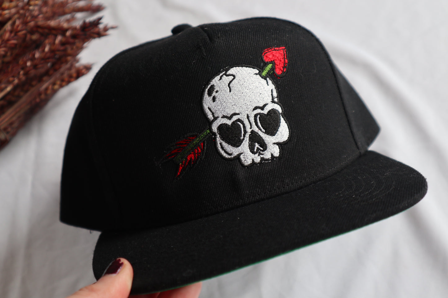 Skull Snapback Cap | Alternative Embroidered Cap