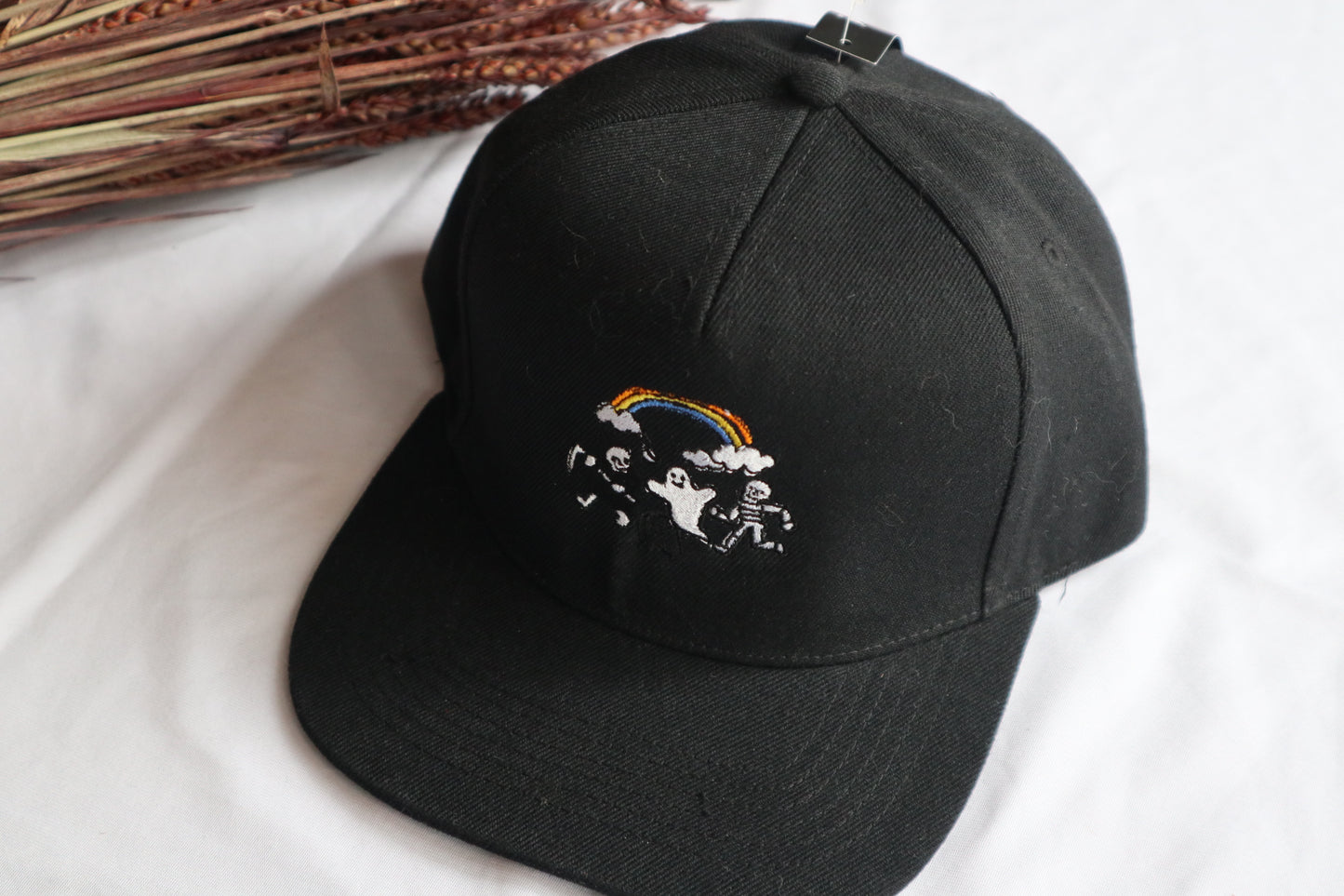Graveyard Gothic Snapback Cap | Alternative Embroidered Cap