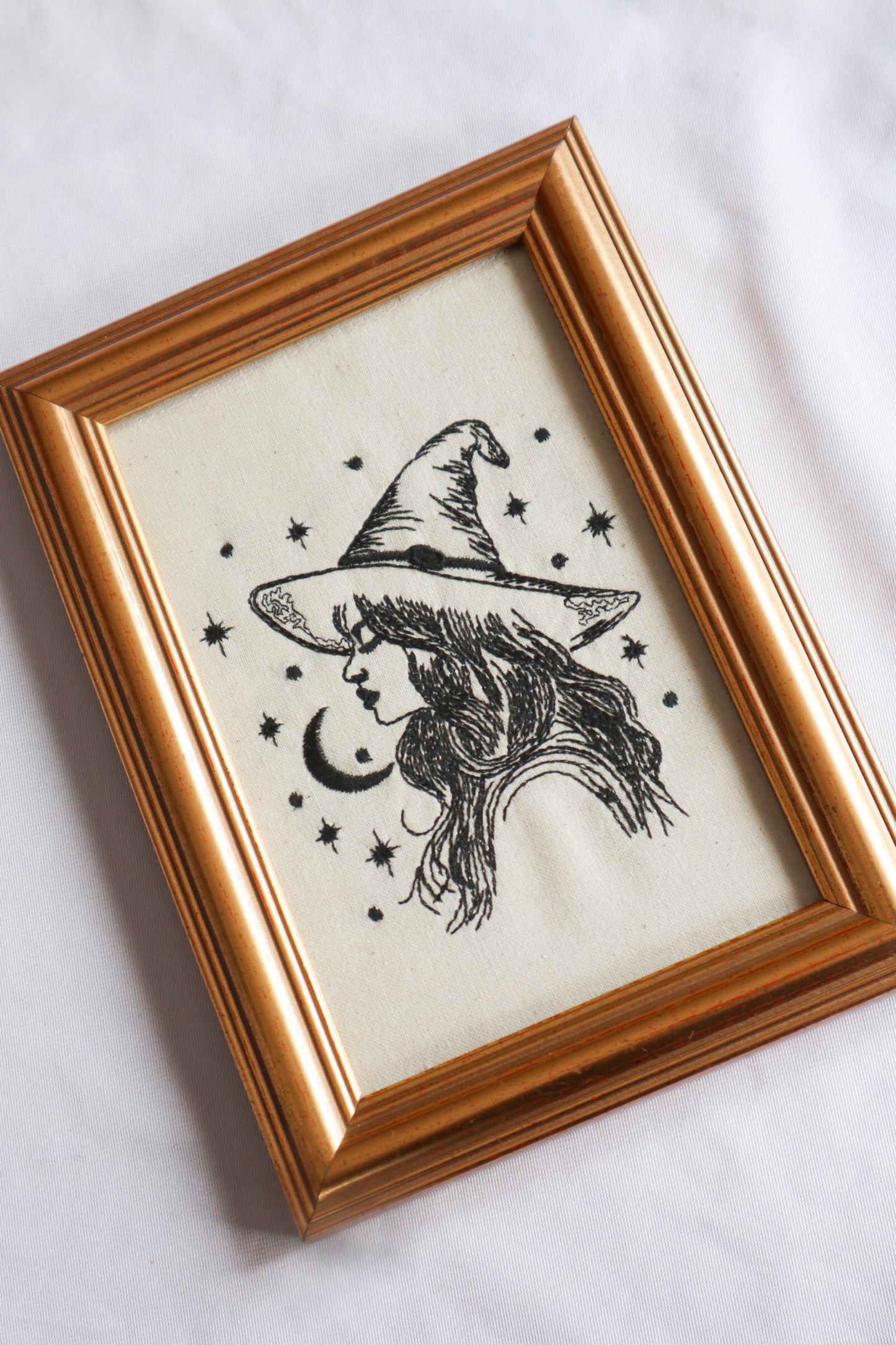 Witch Embroidered Art