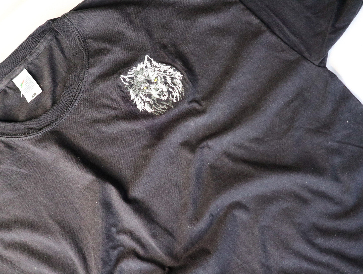 Wolf Embroidered T-Shirt
