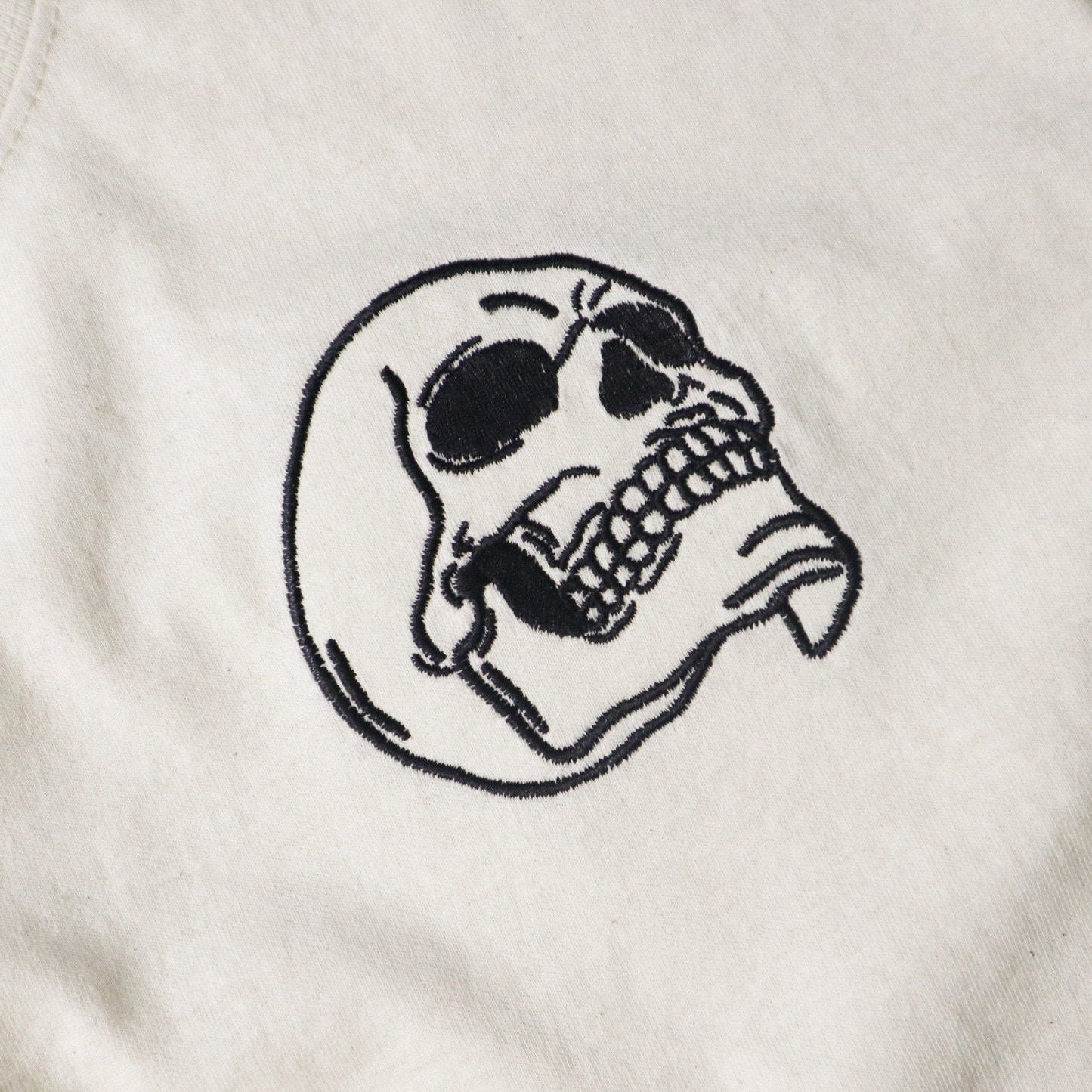 Gothic Skull Embroidered T-Shirt