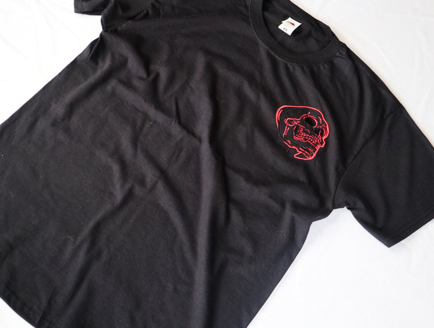 Gothic Skull Embroidered T-Shirt