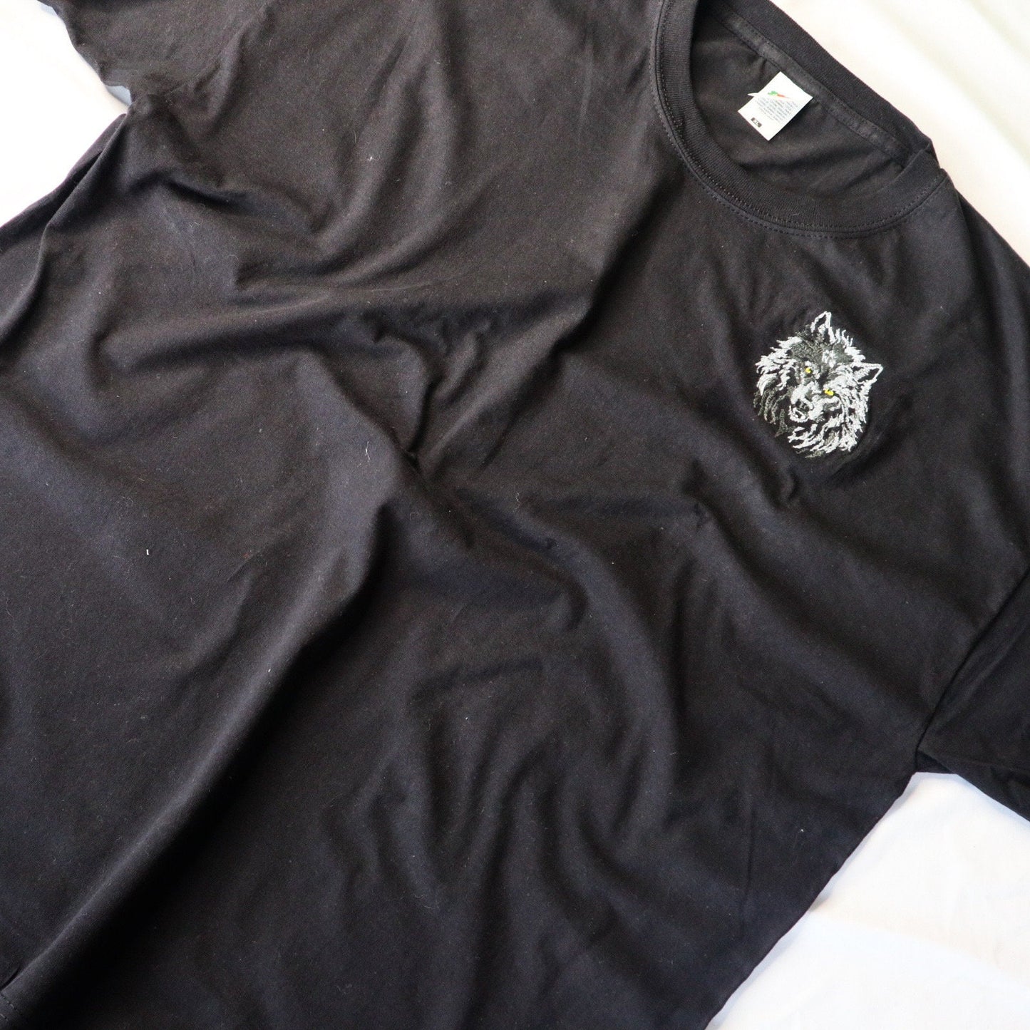 Wolf Embroidered T-Shirt