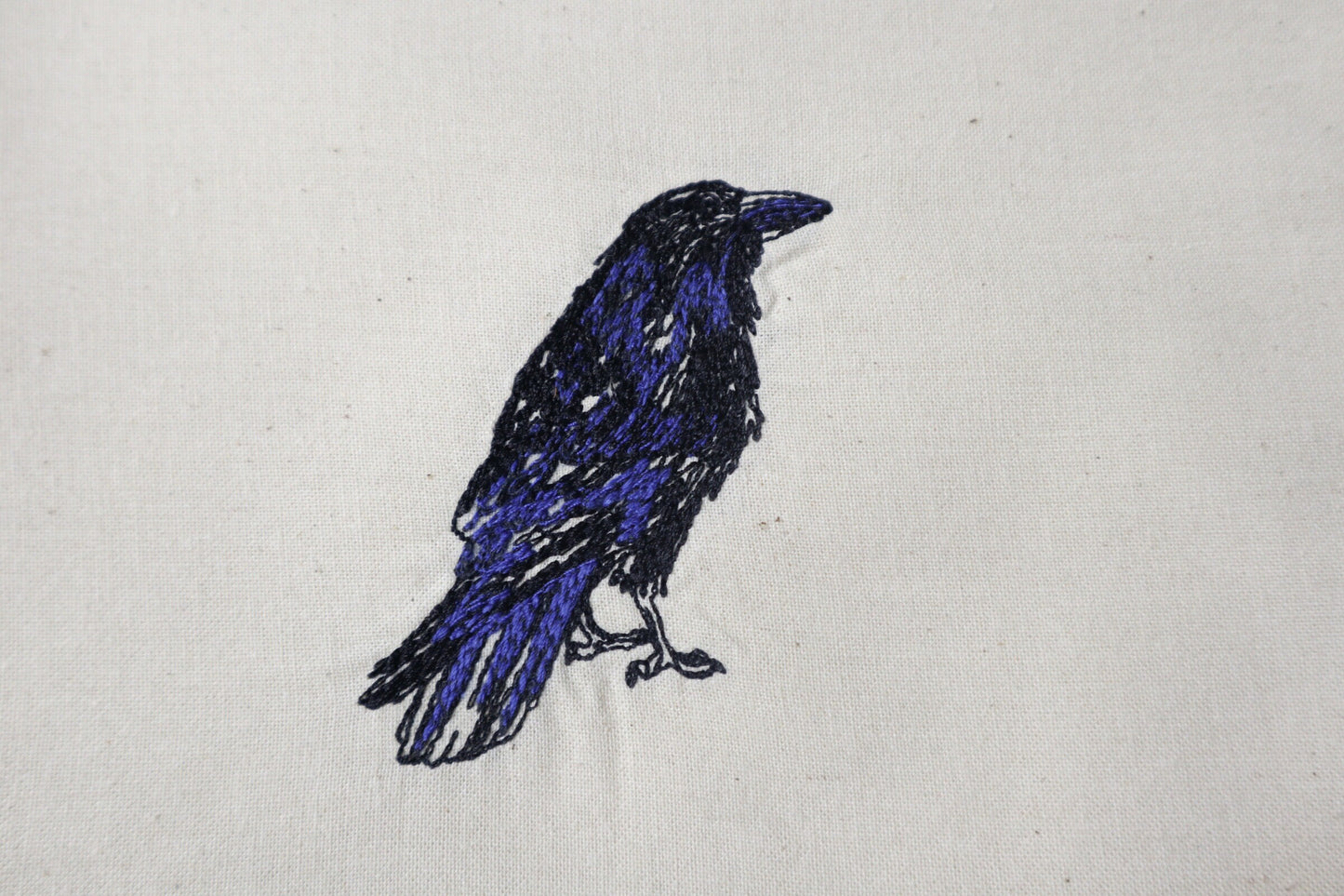 Crow Embroidered Gift Bag