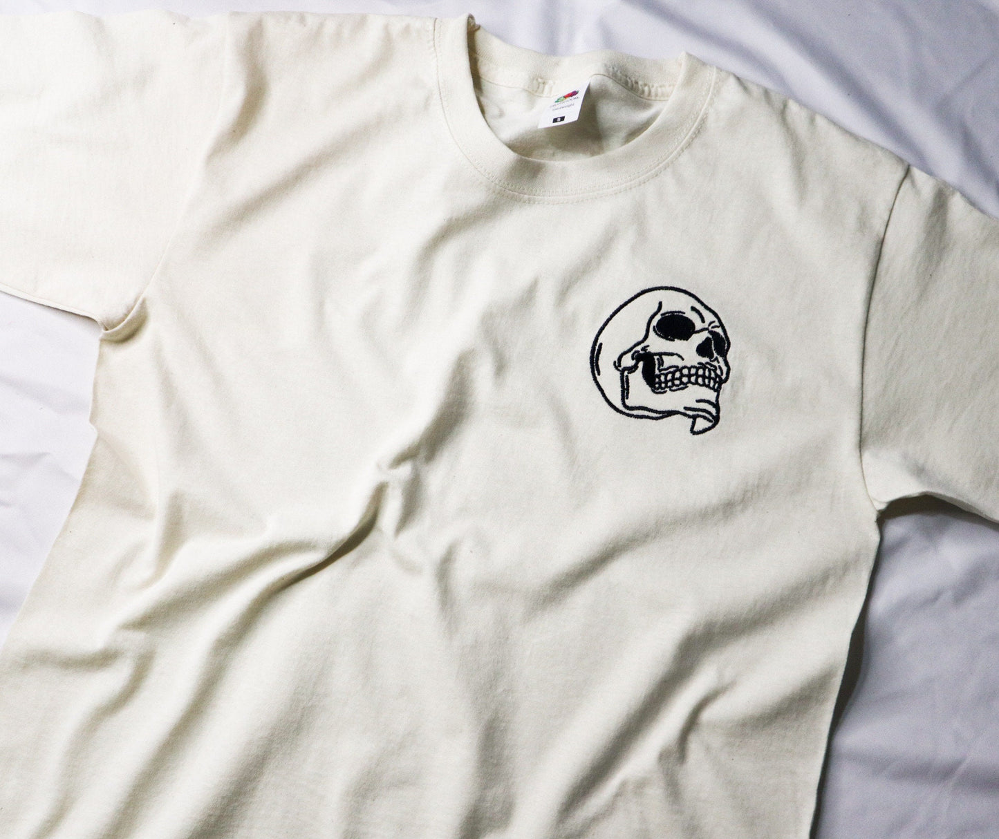 Gothic Skull Embroidered T-Shirt