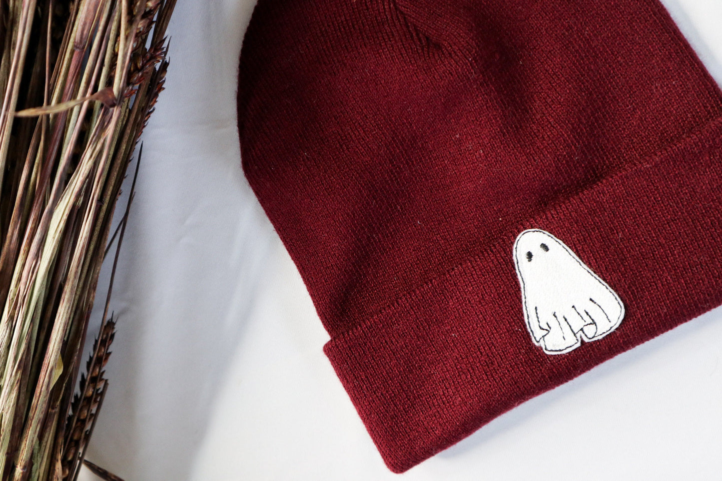 Ghost Embroidered Beanie