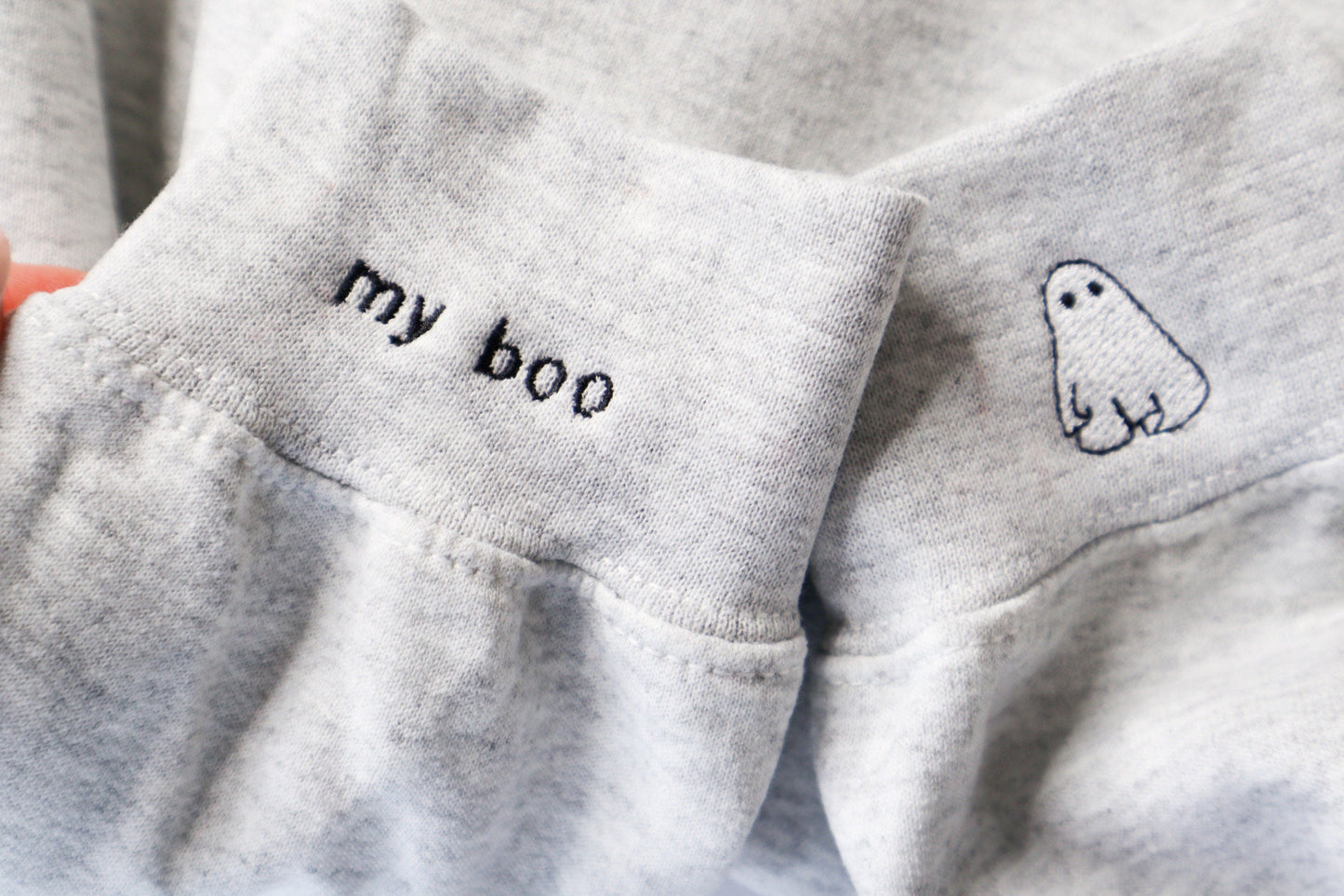 Valentine Ghost Embroidered Sweatshirt