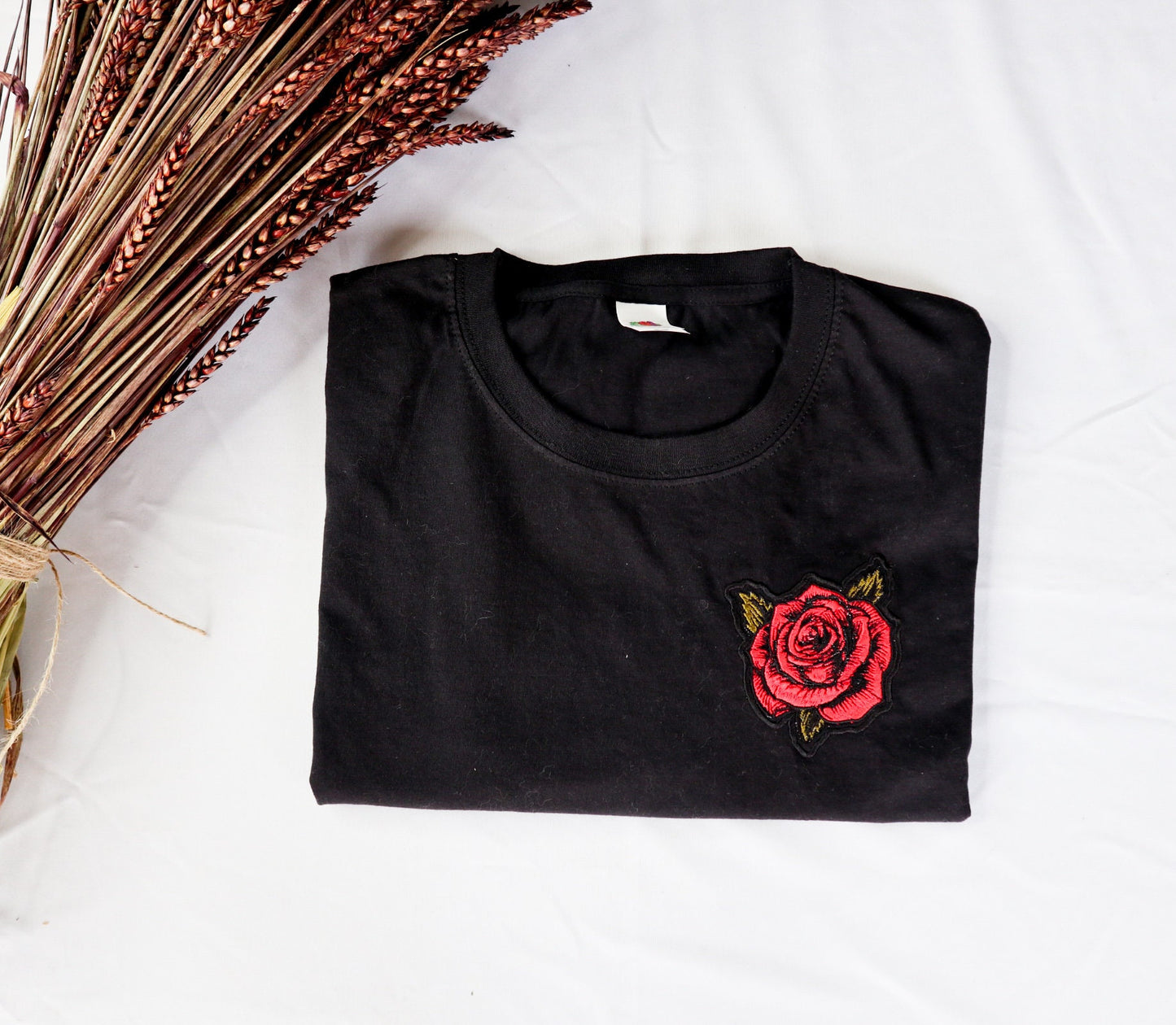 Rose Embroidered T-Shirt