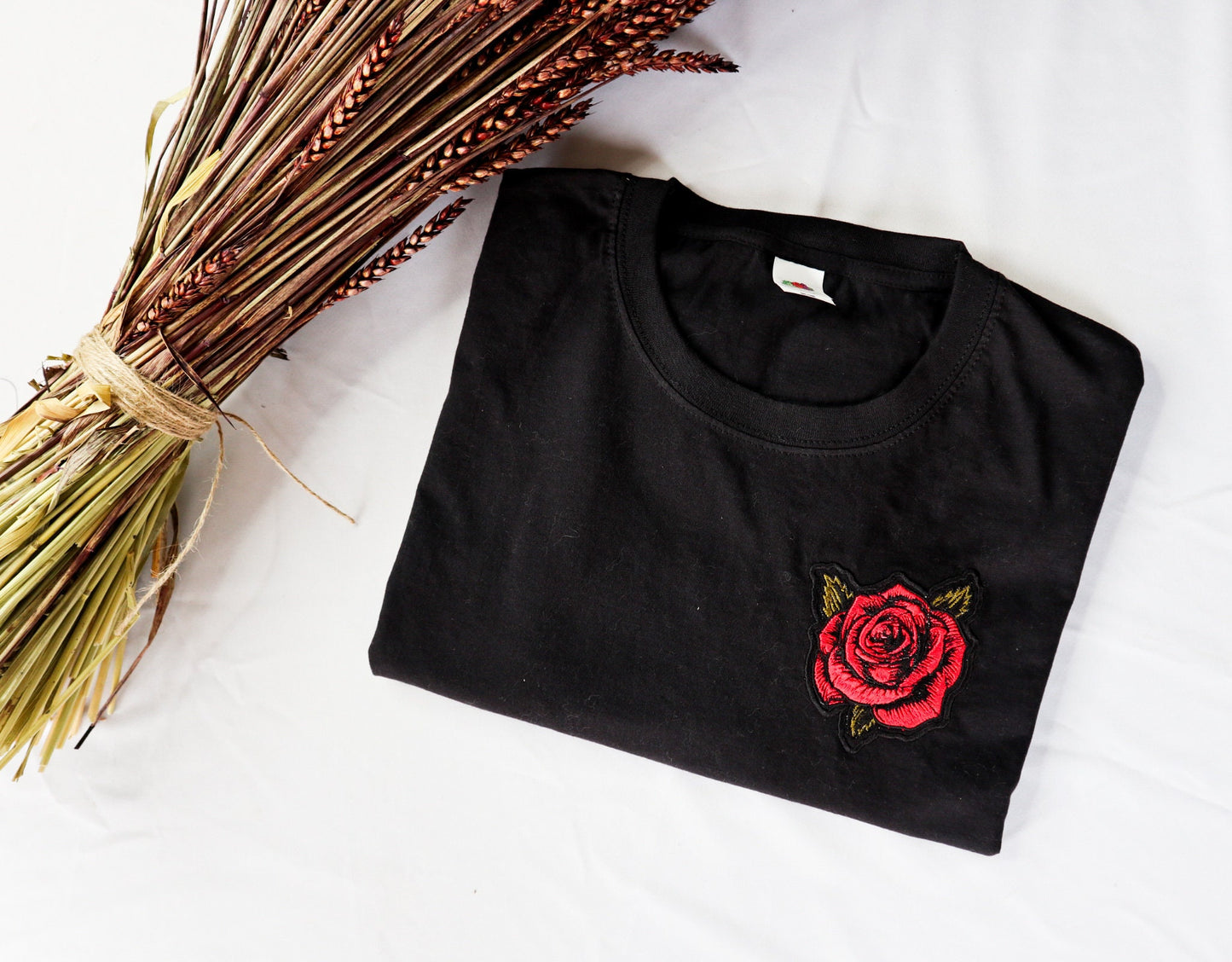 Rose Embroidered T-Shirt