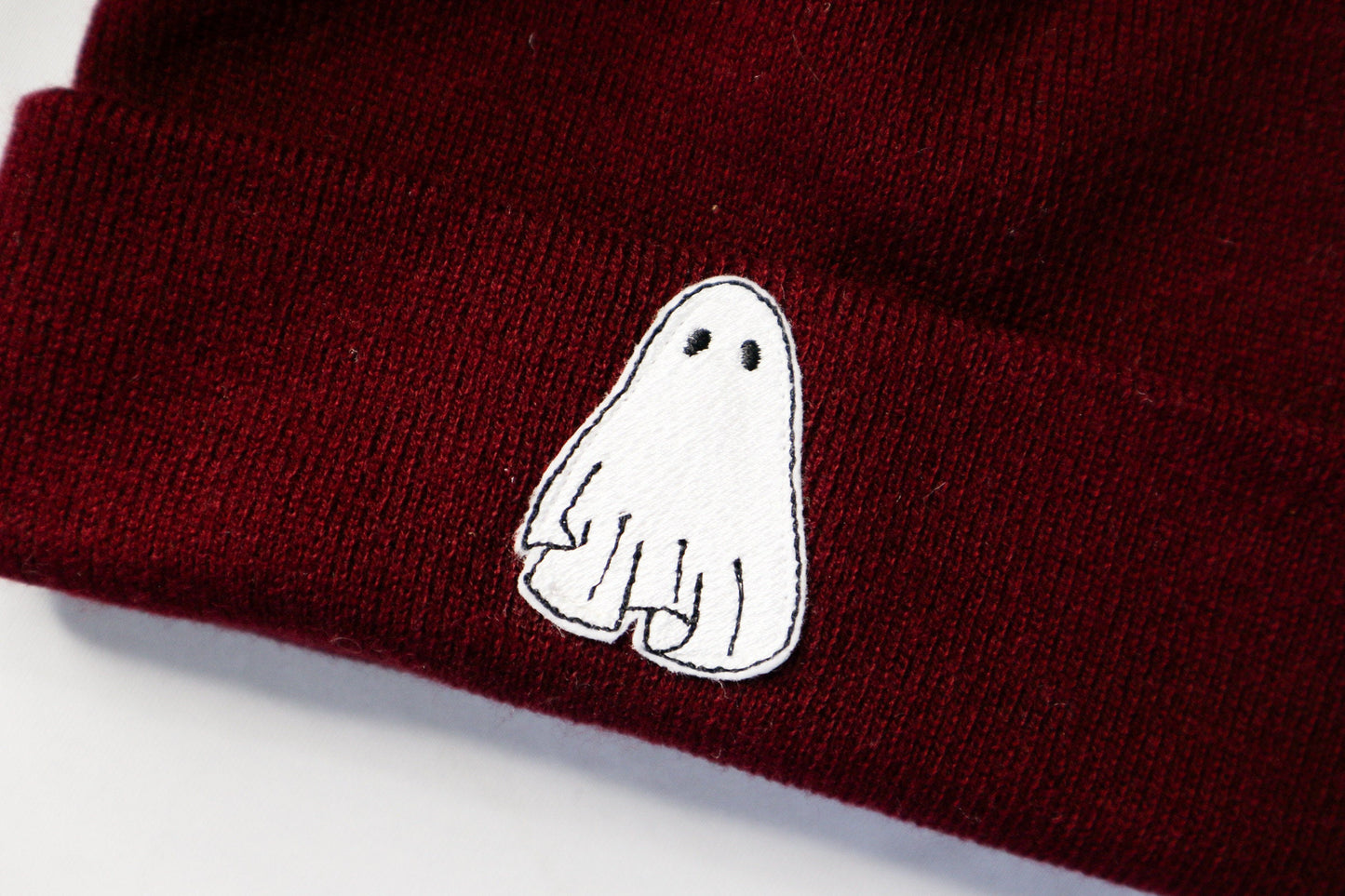 Ghost Embroidered Beanie