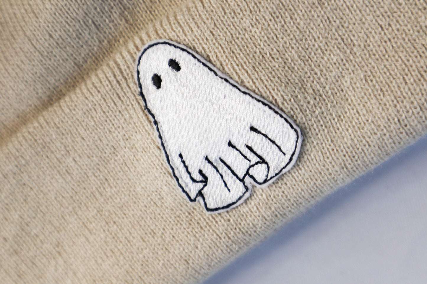 Ghost Embroidered Beanie Hat
