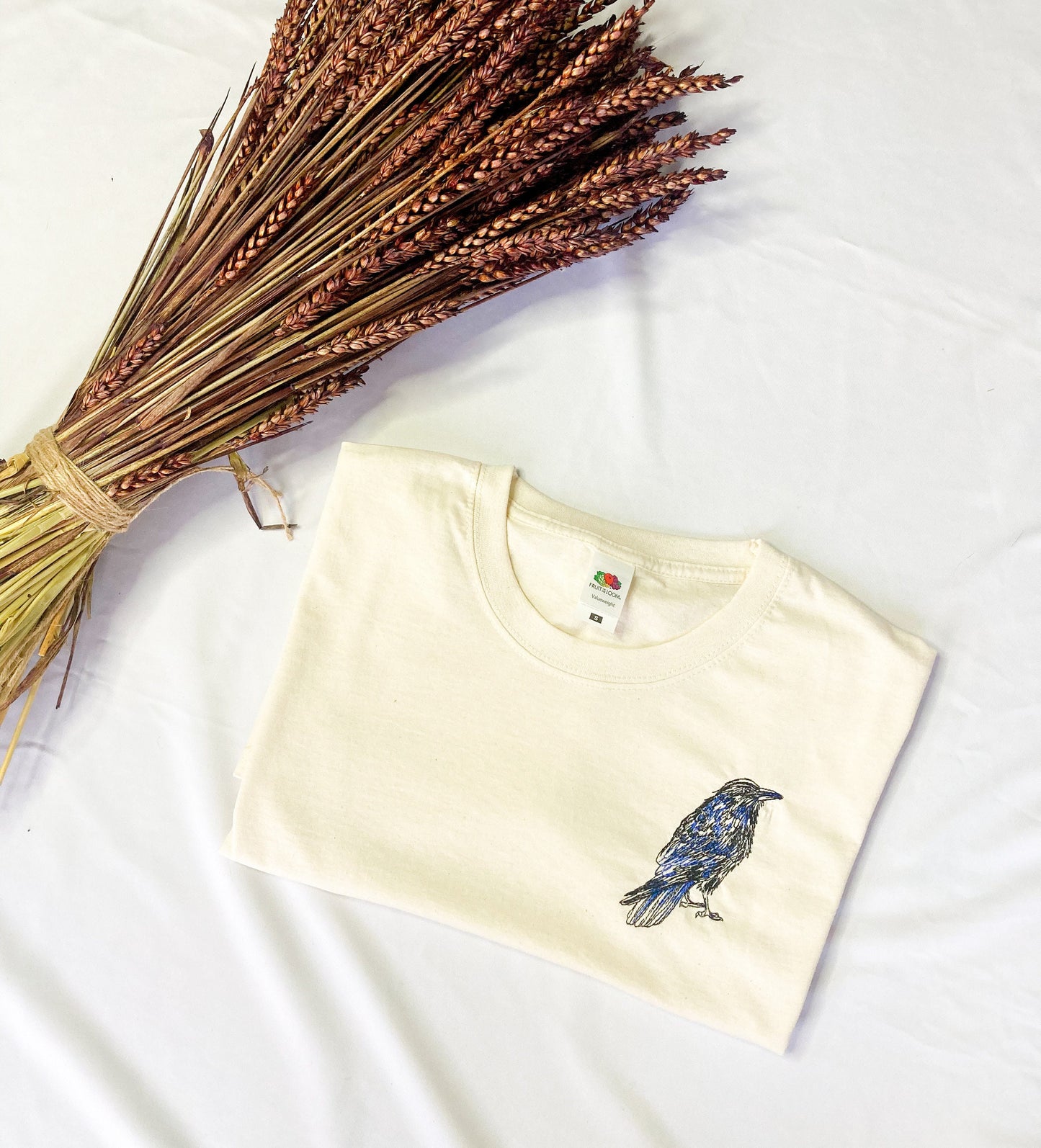 Crow Embroidered T-Shirt