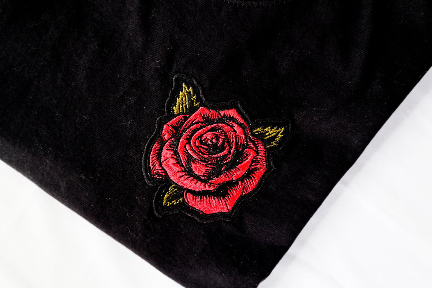 Rose Embroidered T-Shirt