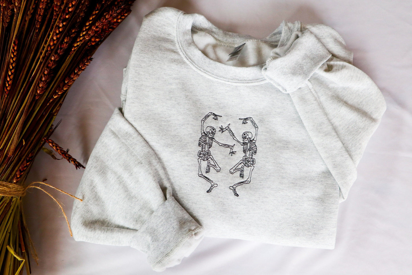 Dancing Skeletons Embroidered Sweatshirt