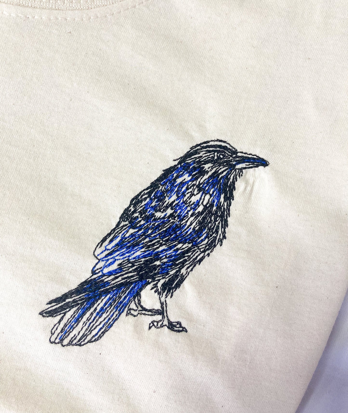 Crow Embroidered T-Shirt