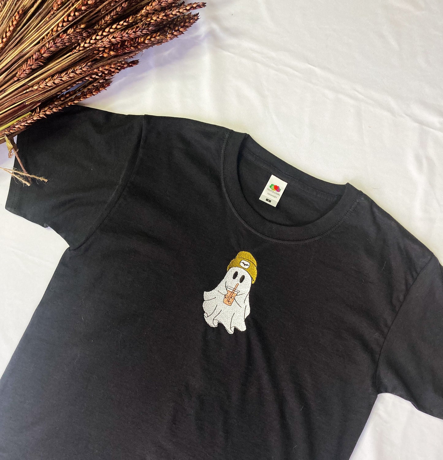 Ghost Coffee Embroidered T-Shirt