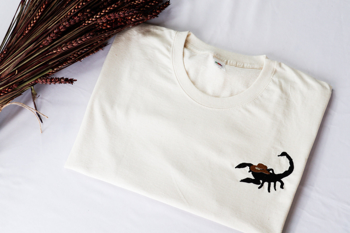 Scorpion Cowboy Embroidered T-Shirt