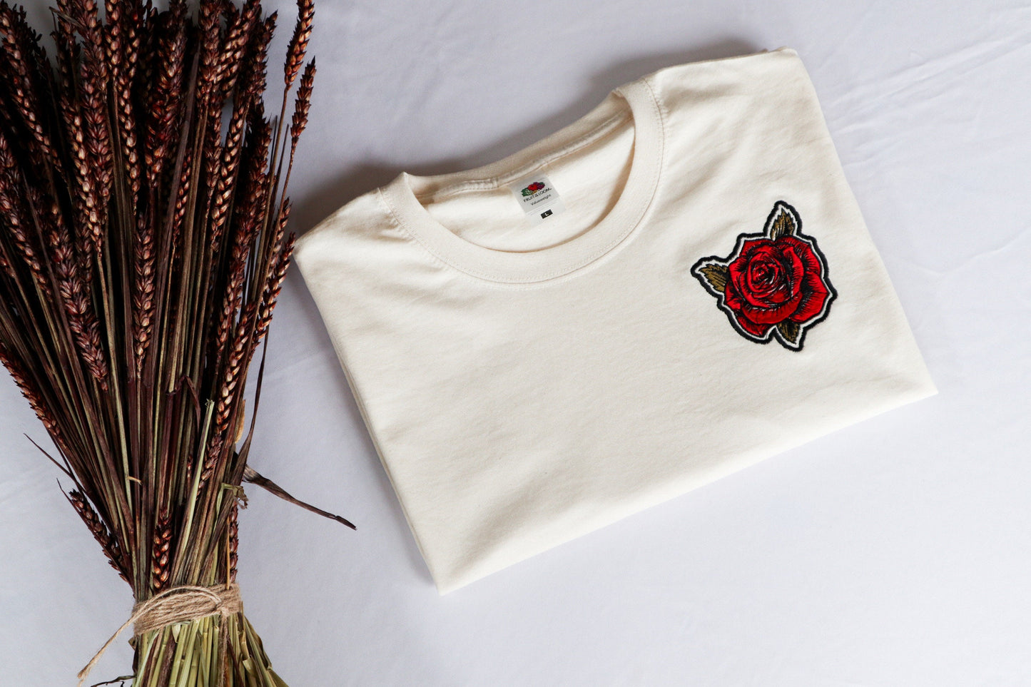 Tattoo Rose Embroidered T-Shirt