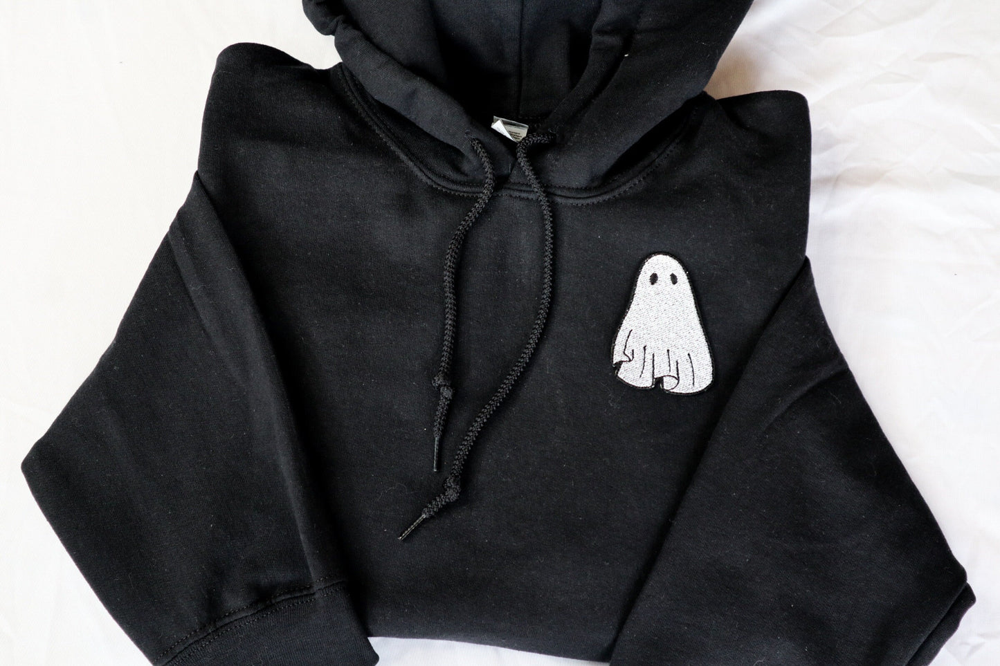 Gothic Ghost Embroidered Hoodie