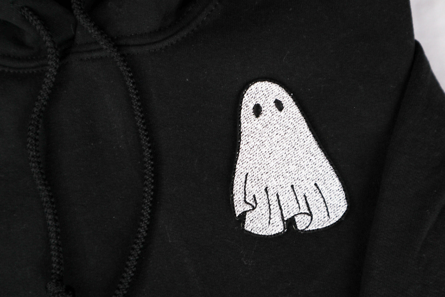 Gothic Ghost Embroidered Hoodie