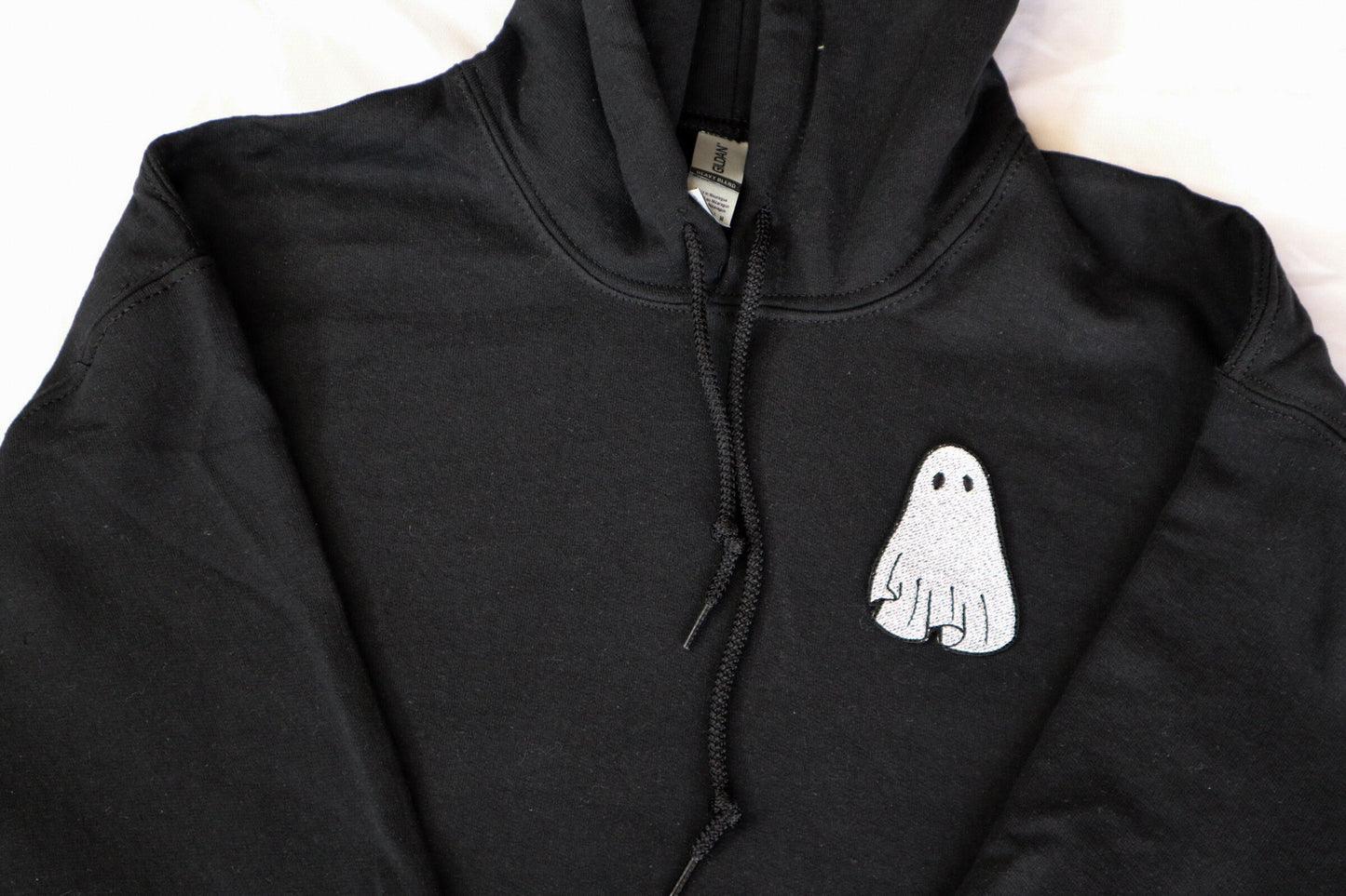 Gothic Ghost Embroidered Hoodie