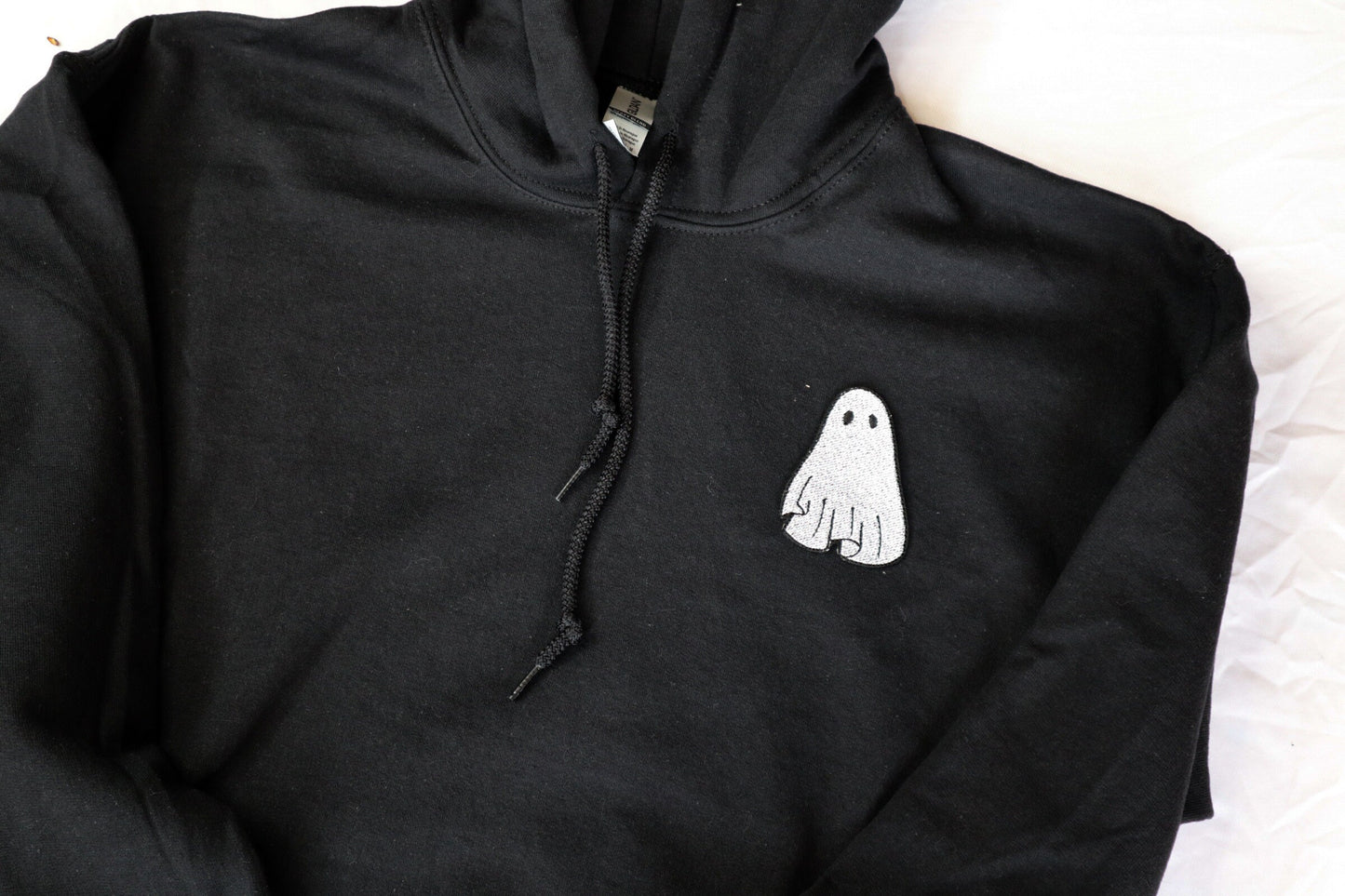 Gothic Ghost Embroidered Hoodie