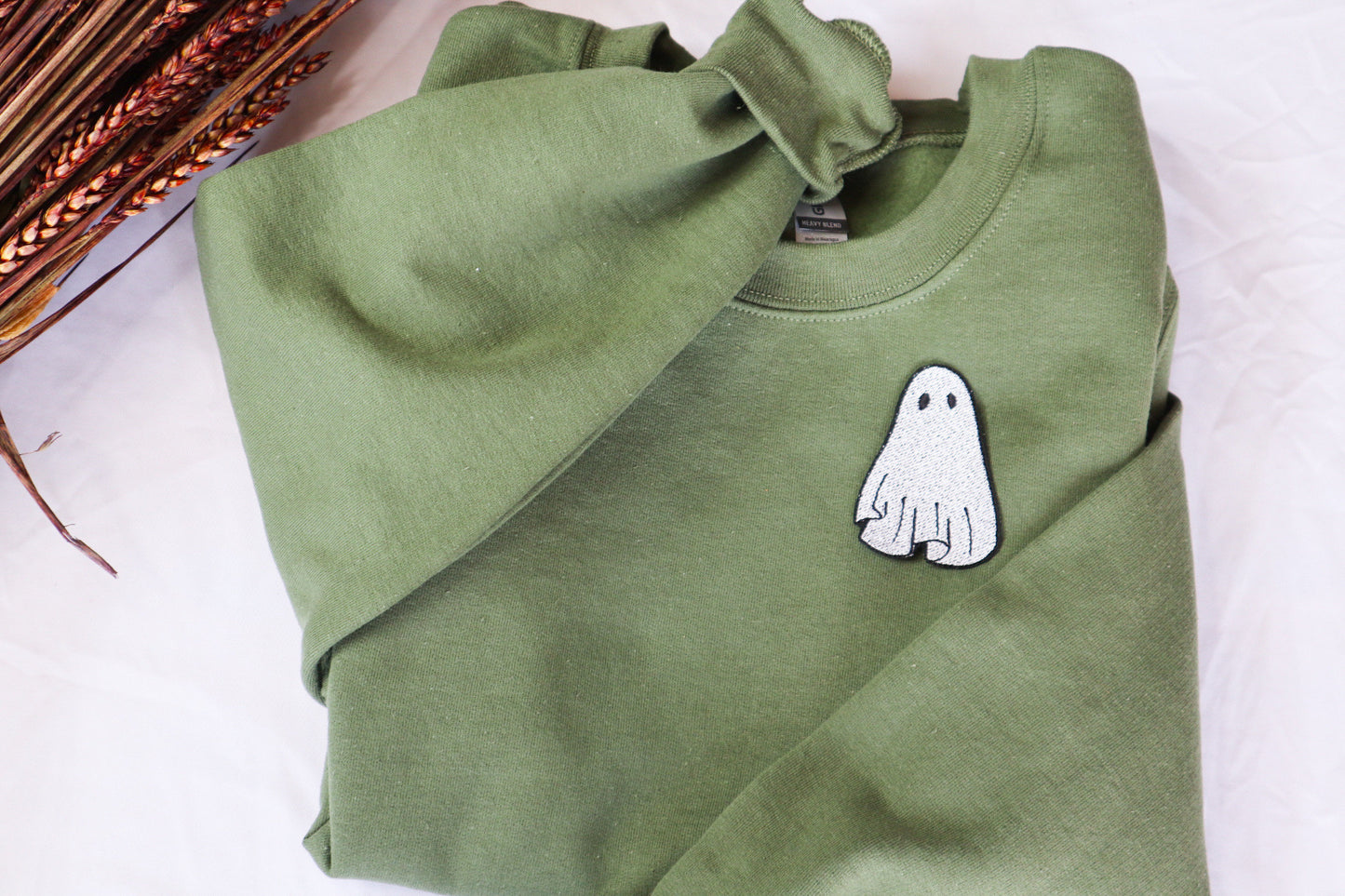 Gothic Ghost Embroidered Sweatshirt