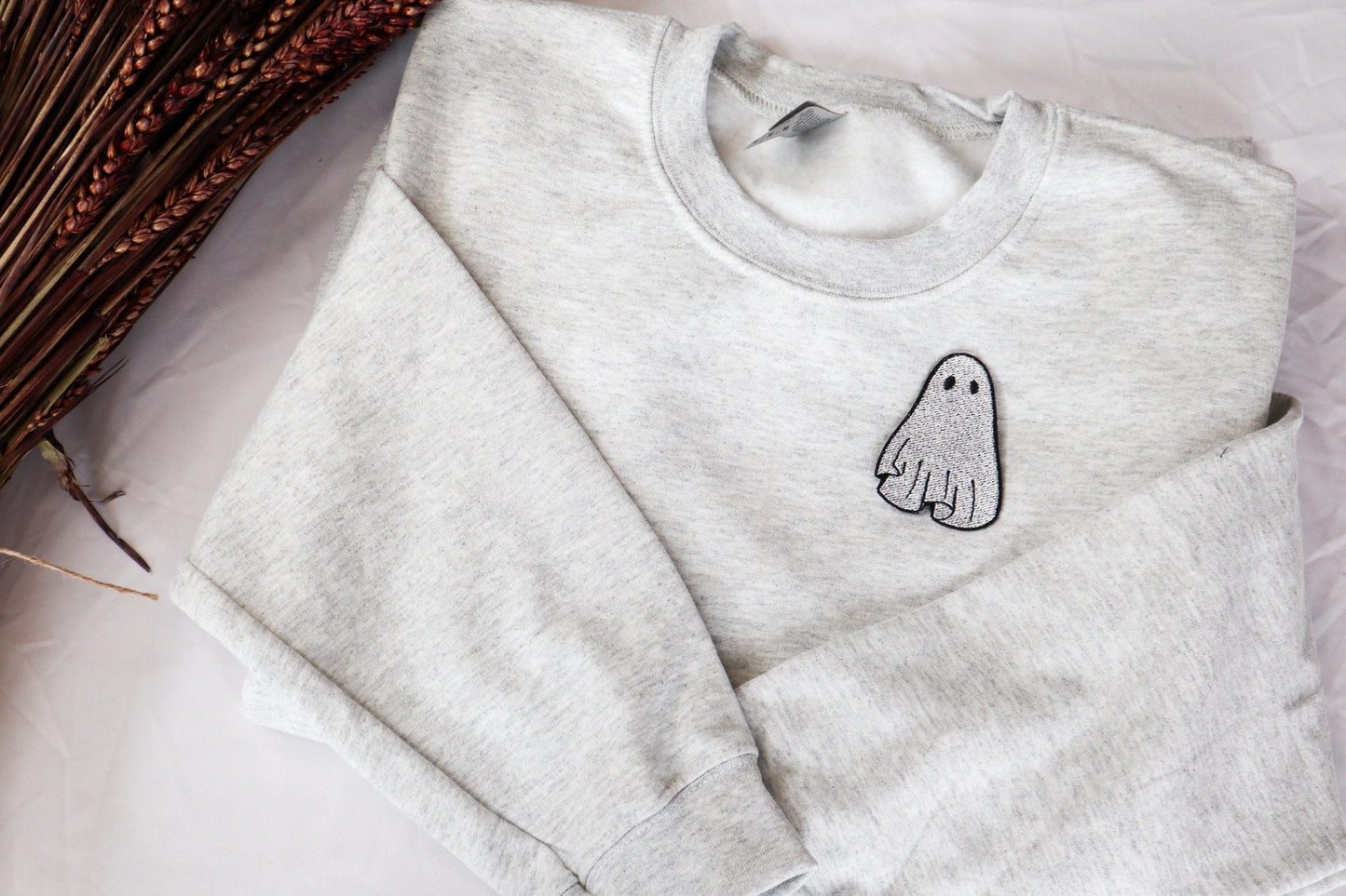 Gothic Ghost Embroidered Sweatshirt