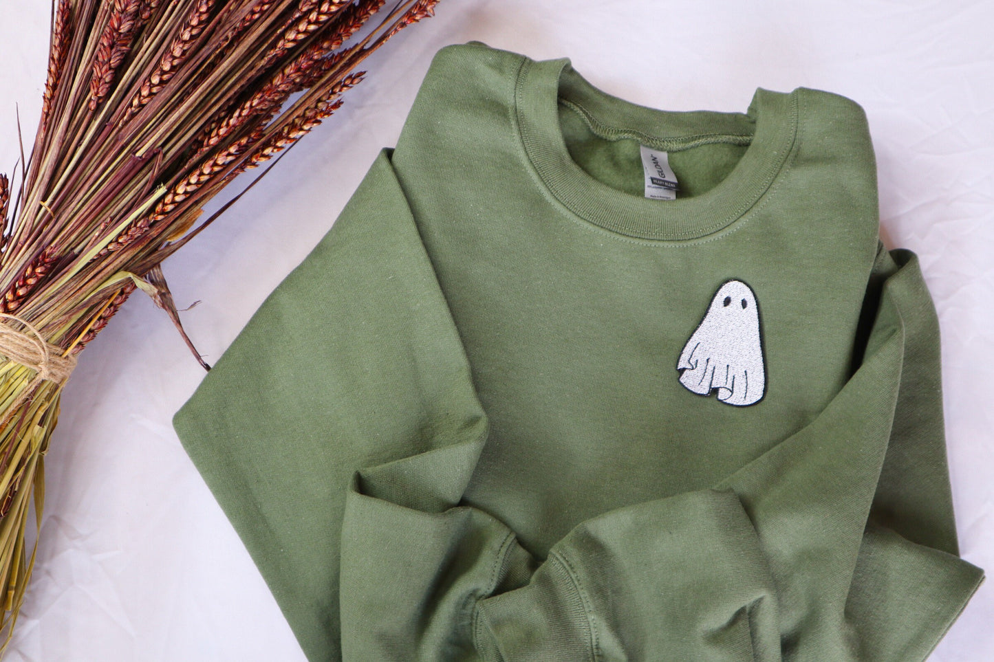 Gothic Ghost Embroidered Sweatshirt
