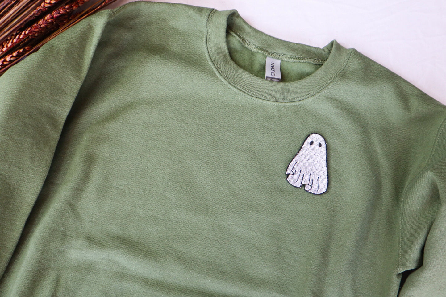 Gothic Ghost Embroidered Sweatshirt