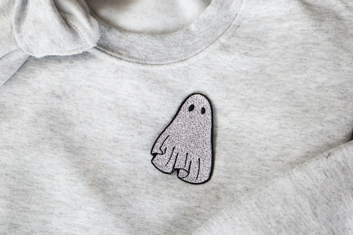 Gothic Ghost Embroidered Sweatshirt