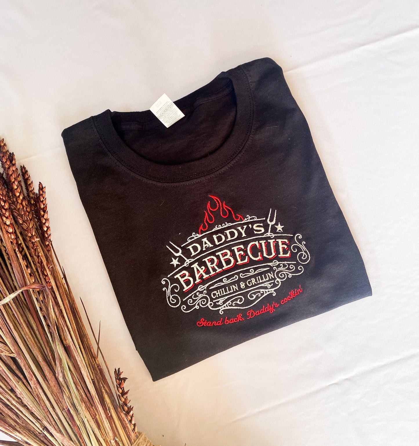 Daddy's Barbecue Embroidered T-Shirt
