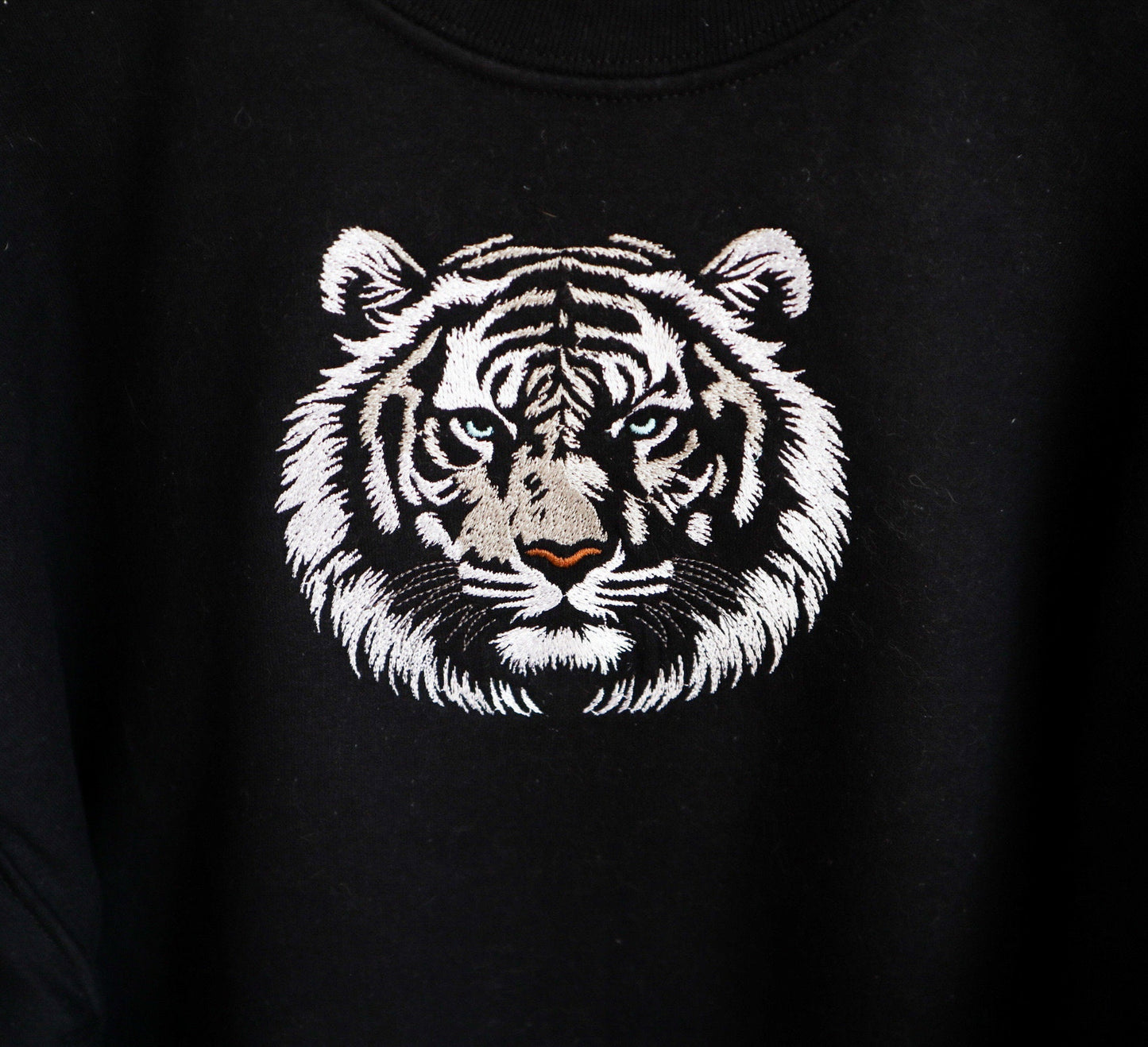 Snow Leopard Embroidered Sweatshirt