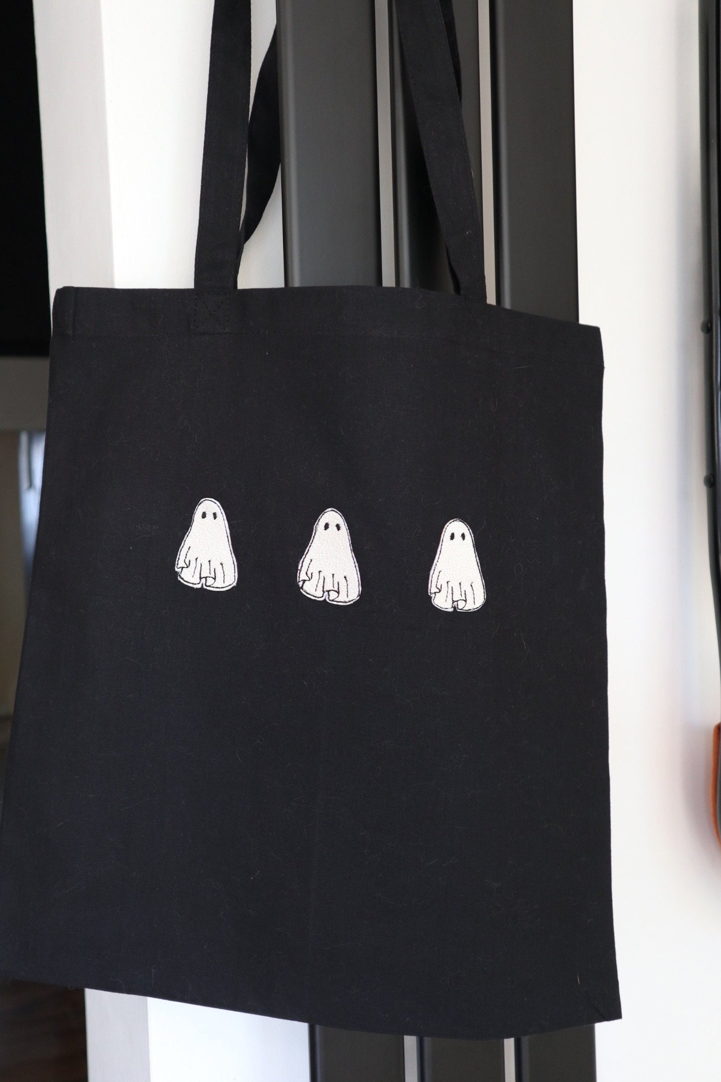 Ghost Embroidered Tote Bag