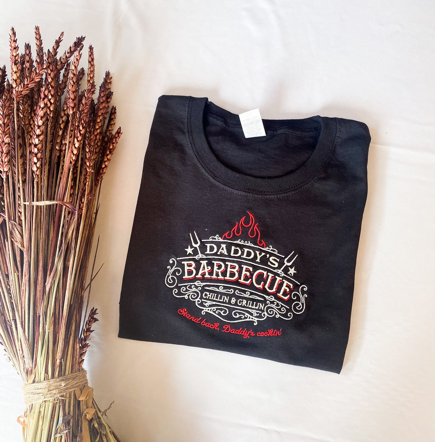 Daddy's Barbecue Embroidered T-Shirt