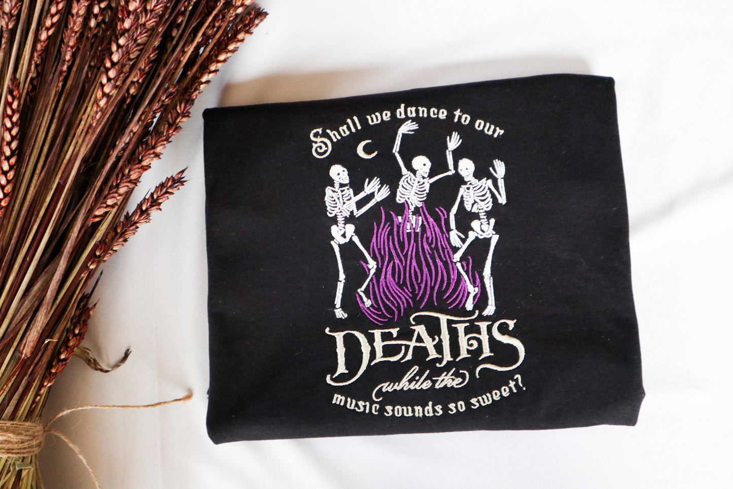 Dance To Our Deaths Embroidered T-Shirt