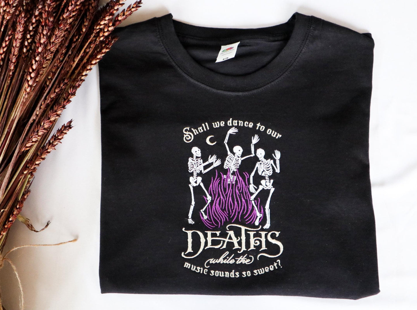 Dance To Our Deaths Embroidered T-Shirt