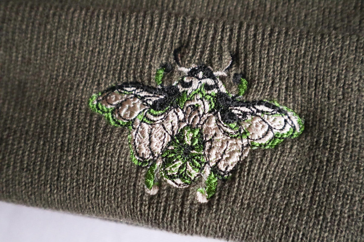 Beetle Embroidered Beanie