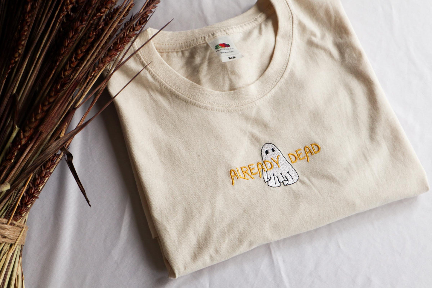 Already Dead Ghost Embroidered T-Shirt