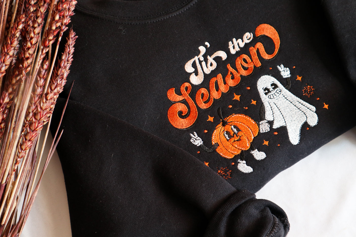 Tis The Season Embroidered Sweatshirt