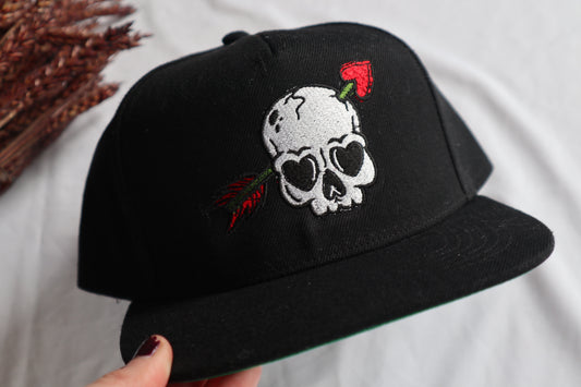 Skull Snapback Cap | Alternative Embroidered Cap