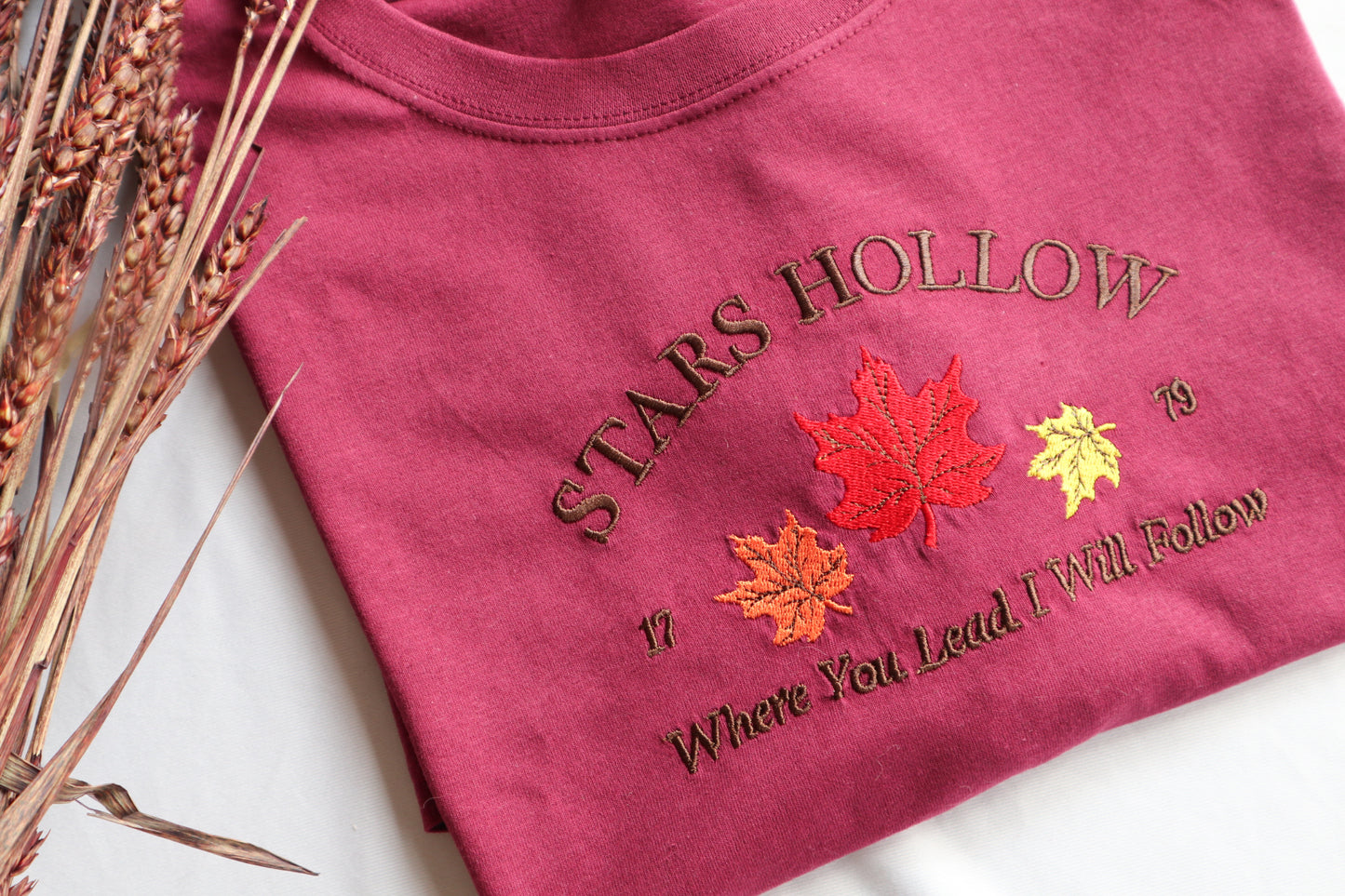 Stars Hollow Embroidered T-Shirt