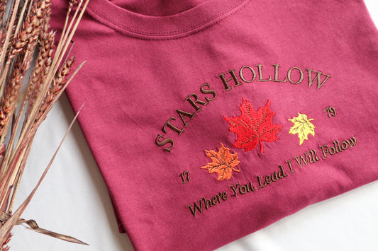 Stars Hollow Embroidered T-Shirt