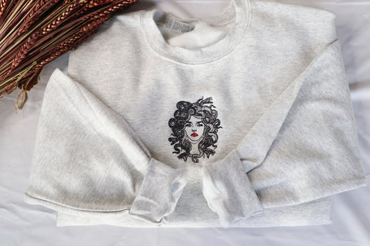 Medusa Embroidered Sweatshirt